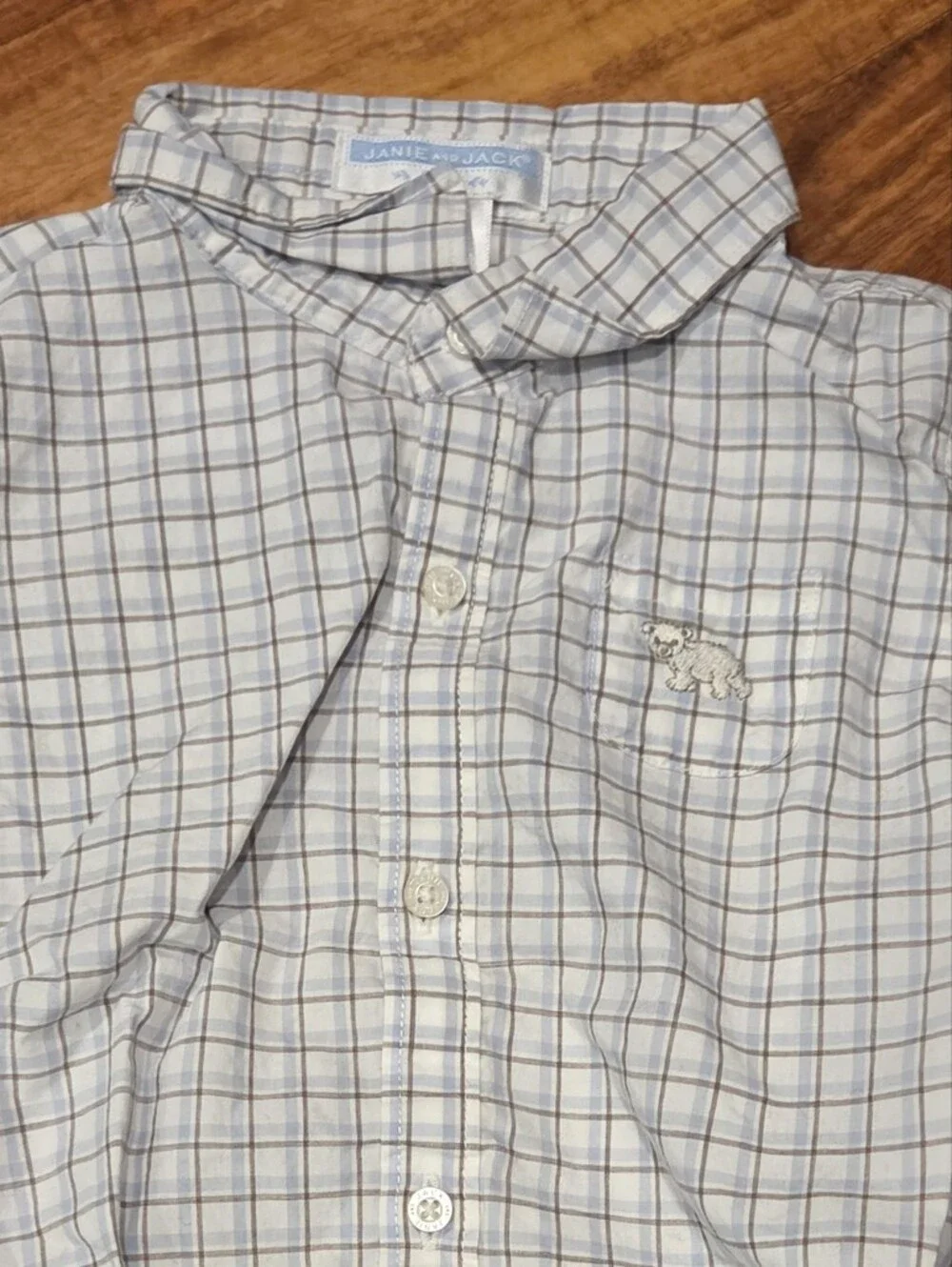 Janie & Jack EUC 12-18 Months Corduroy Overalls, Plaid Bodysuit, Cotton Bodysuit